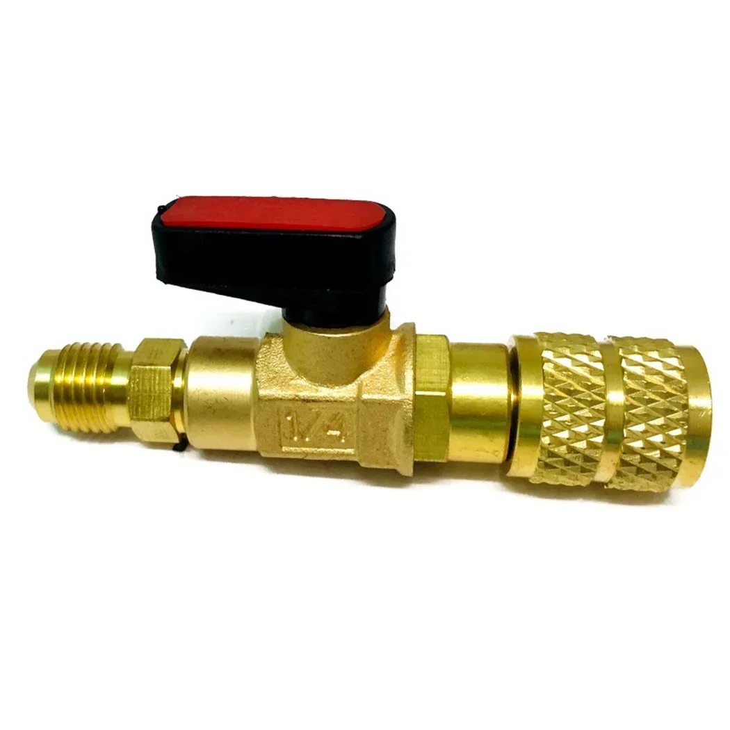 Shut-off Valve Core Remover Installer Tool Refrigerantion Right-hand Thread 1/2 ACME F X 1/4 SAE M For R32 HVAC System