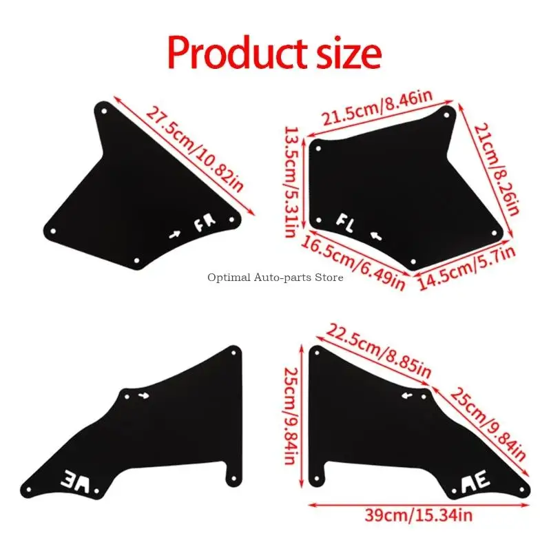 

Protective Front Wheel Mudguards Mud Flaps Replacement 53735-35150 for Vehicle