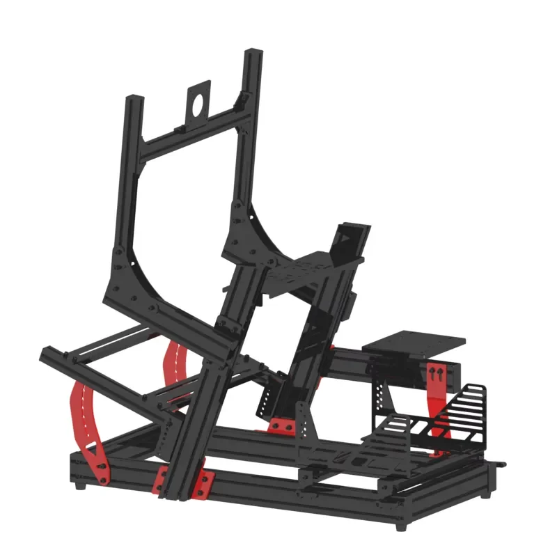 LANGLE Racing Rig Car Game Driving Simulator Cockpit Silver 4040 4080 40120 40160 Kit Black Aluminium Frames