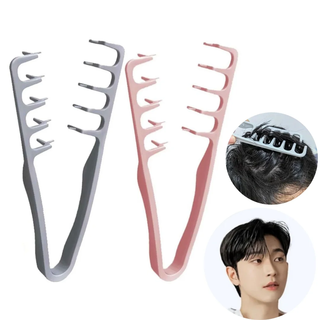 

2 шт. расчесок для объема волос, щетка с мелкими зубцами для укрепления волос, корейские расчески для укладки кудрявых, прямых, густых волос, для использования в салоне и дома