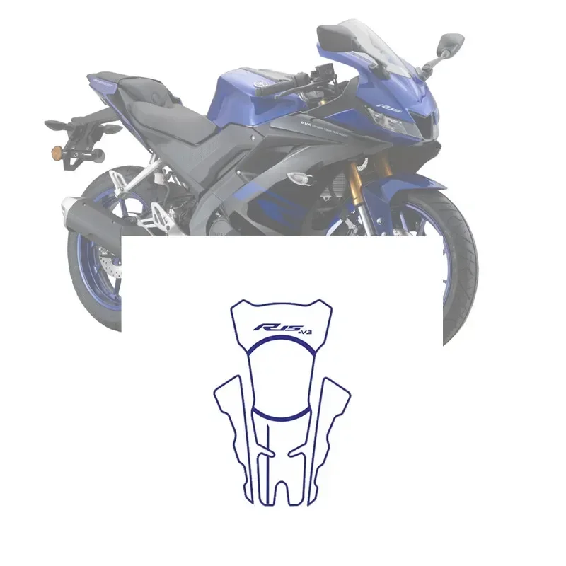 3D гелевая наклейка на бак мотоцикла YAMAHA R15-V3 ALL