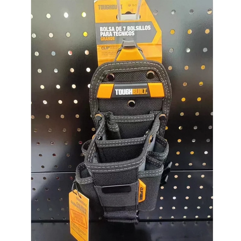ToughBuilt TB-CT-36-L7 ClipTech Drill Holster, Multi-Pocket Detachable Impact Driver Tool Belt Storage Pouch