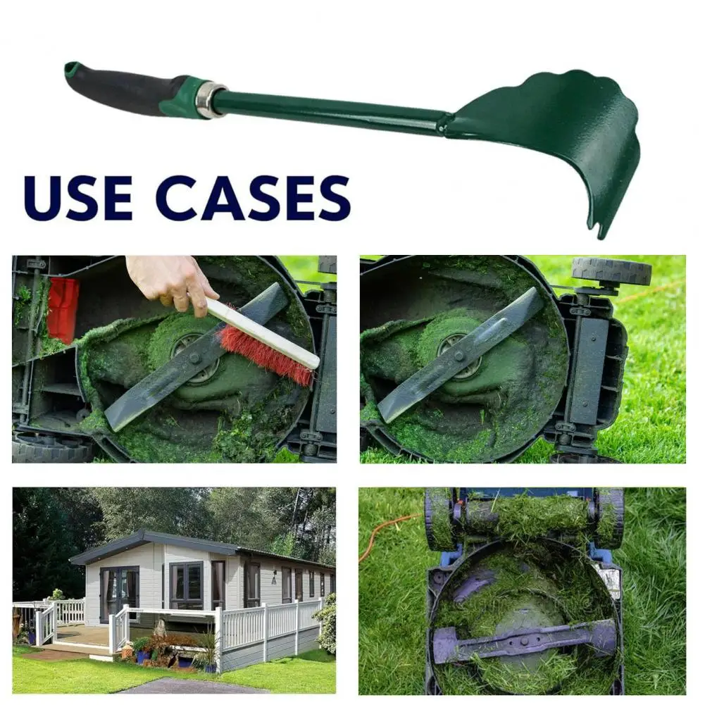 Lawn Mower Tool Cleaner with Telescoping Pole Lawn Mower Deck Scraper with Long Handle Multi-functional Grass for Maintenance