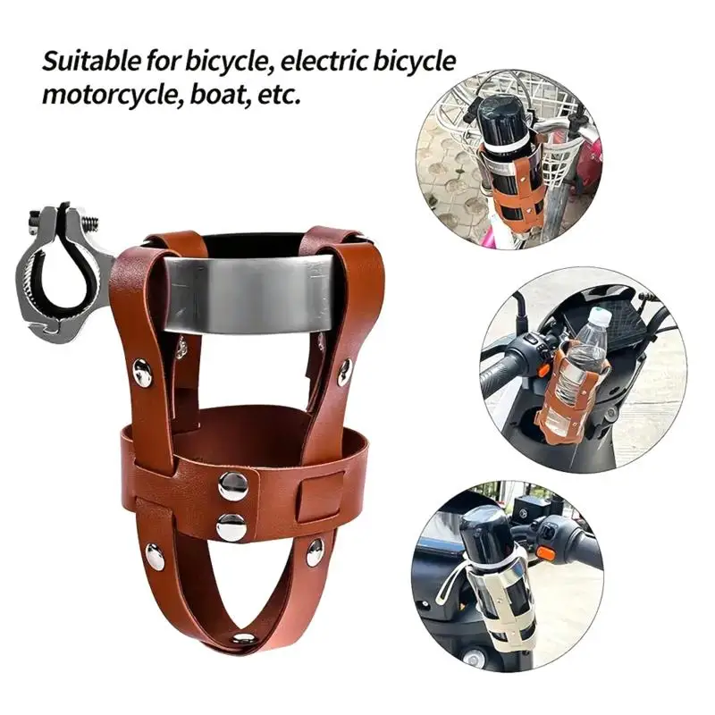 New Bicycle Bottle Cage Retro Kettle Rack Aluminum Alloy Material Adjustable Height Bottle Holder Cycling Equipment