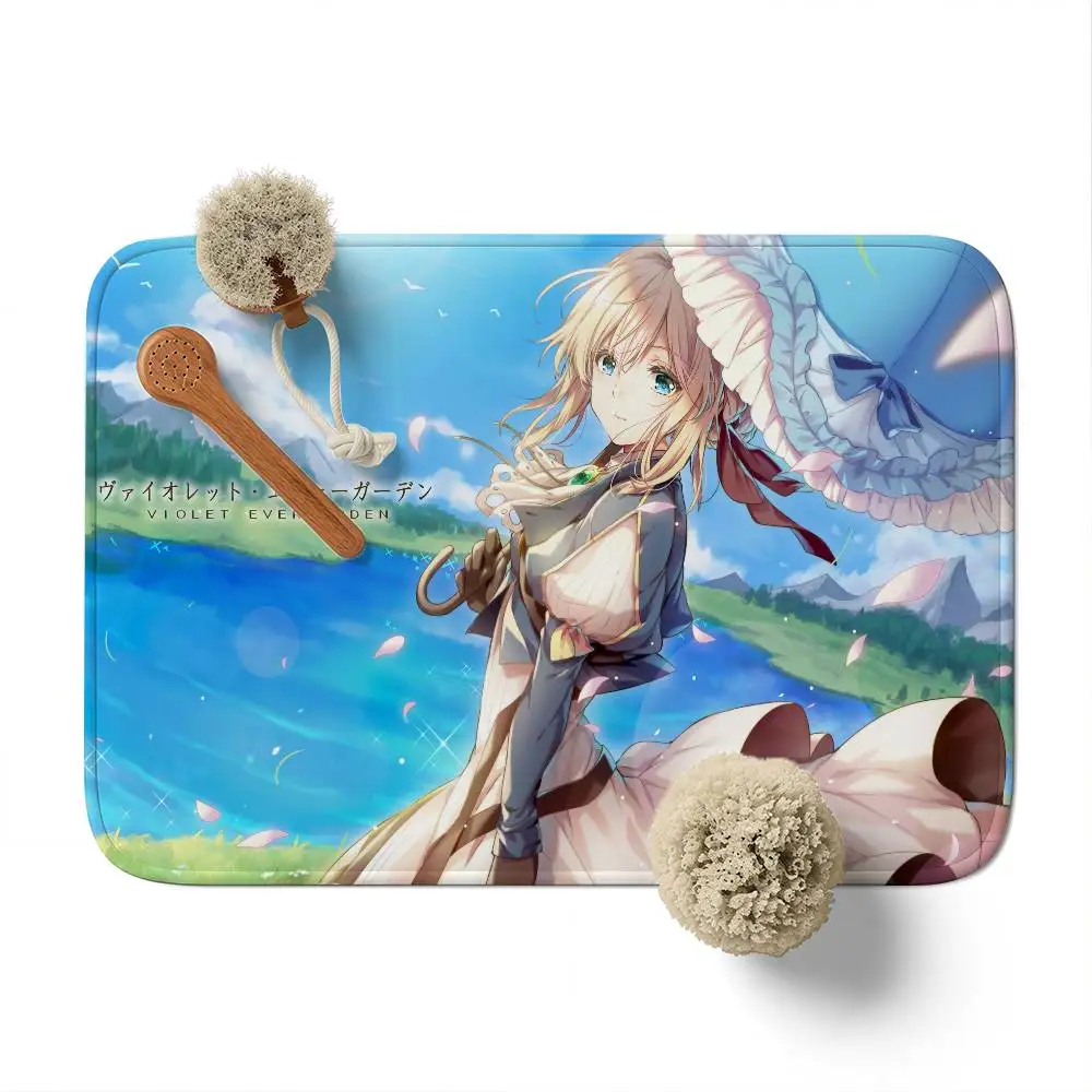 

Фиолетовый коврик Evergardens, большие ковры с принтом, ковры для комнаты и спальни, противоскользящие дверные коврики для ванной комнаты, маленькие ковры