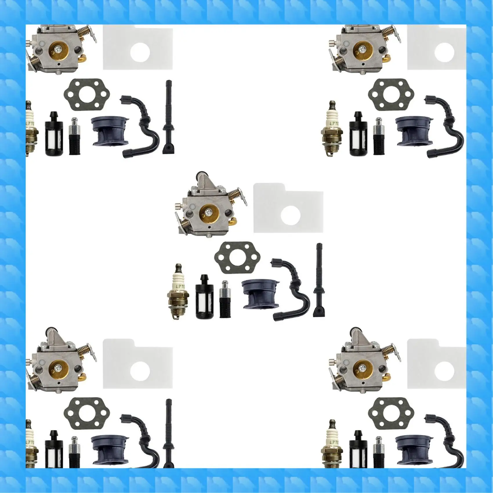 

ETRT 5X Carburetor Kit For Zama C1Q-S57 Fit Stihl 017 018 MS170 MS180 Engine Parts 11301200603 Filter Fuel Spark Plug