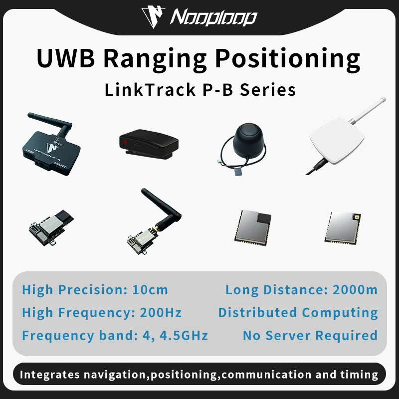 UWB wewnętrzny System pozycjonowania moduł precyzyjnej nawigacji LinkTrack P-B serii Nooploop