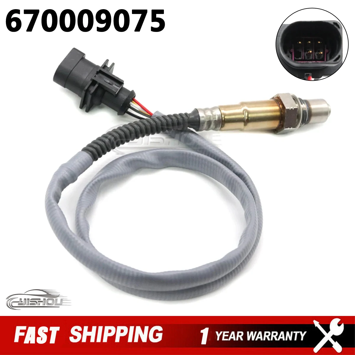 

670009075 Front Air Fuel Ratio Lambda O2 Oxygen Sensor For MASERATRI LEVANTE 3.0 Ghibli Quattroporte 0258027100 2014-2018