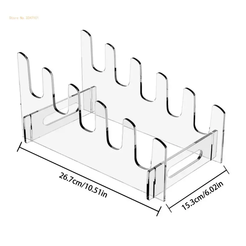 Detachable Structure Acrylic Plate Display Rack for Parties and Gatherings Dropship