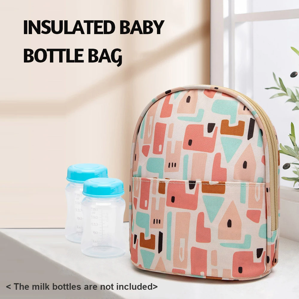 Breastmilk Cooler Bag Insulated Baby Bottle Bag Waterproof Baby Bottle Tote Bag Multifunction Nursing Travel Bag 3 Layers