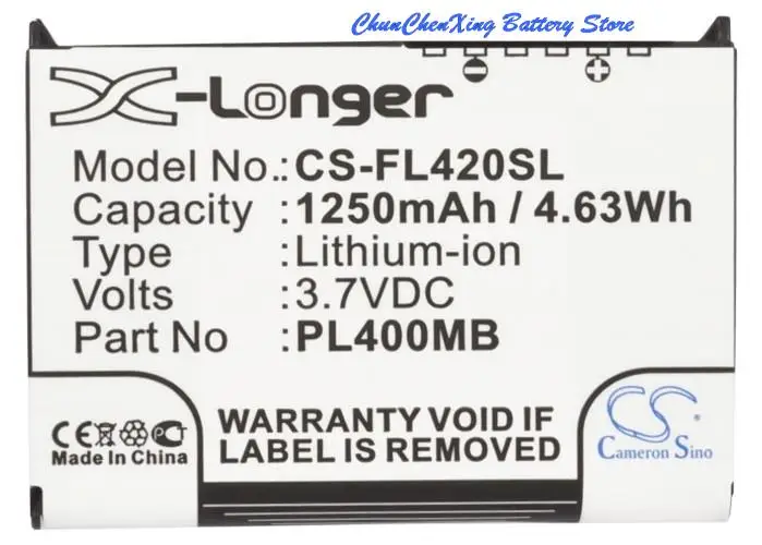  1250mAh Battery PL400MB,PL500MB for Fujitsu Loox 400,410,420,C500,C550,N500,N520,N520c,N520p,N560,N560C,N560e,N560p