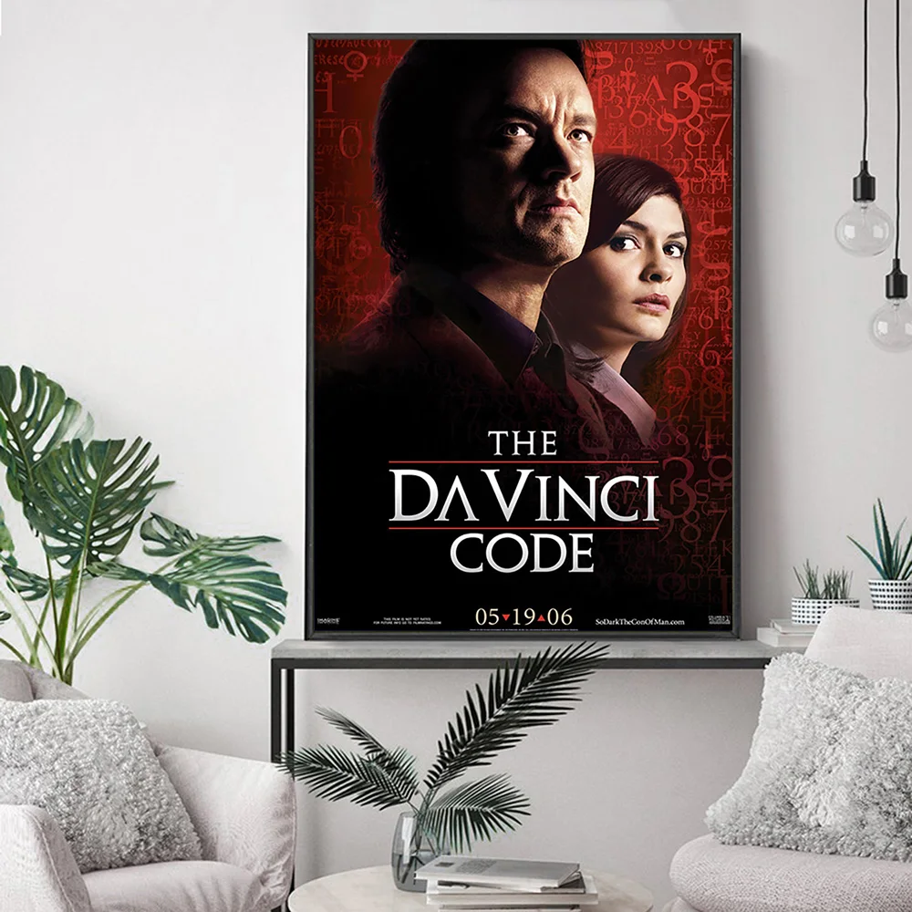 The Da Vinci Code Mystery Thriller Film Art Print Poster Modern Movie Canvas Painting Decor Wall Stickers