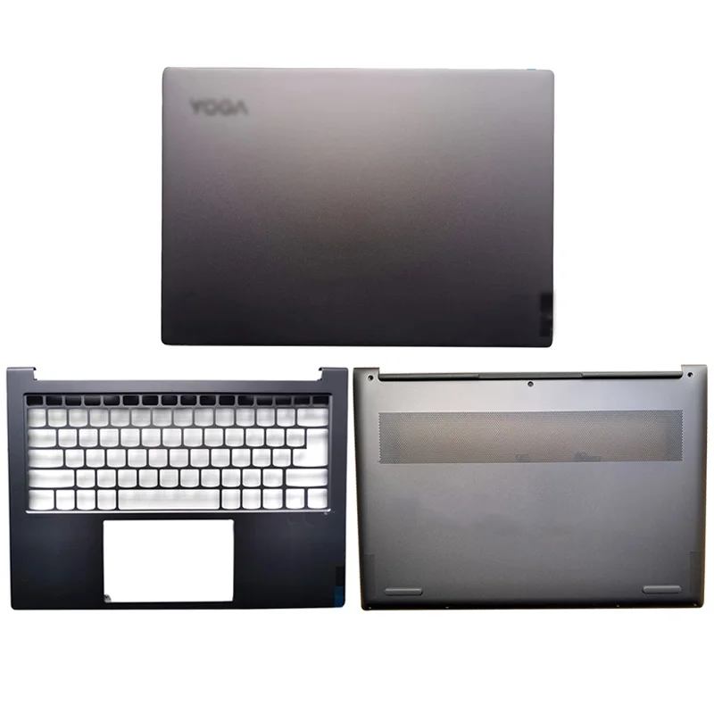 

NEW for Lenovo Yoga 14S 2021 Laptop Case LCD Back Cover/Palmrest Upper Case/Bottom Case Silver Gray Laptops Computer Case