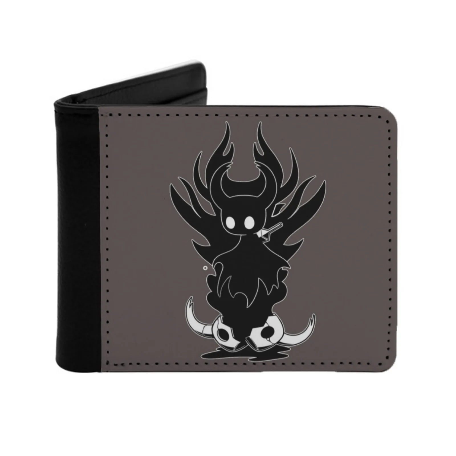 

Короткие мужские кошельки Hollow Knight, держатель для кредитных карт, ретро-кошелек, мужской кошелек из искусственной кожи, Hollow Knight Knight The Knight