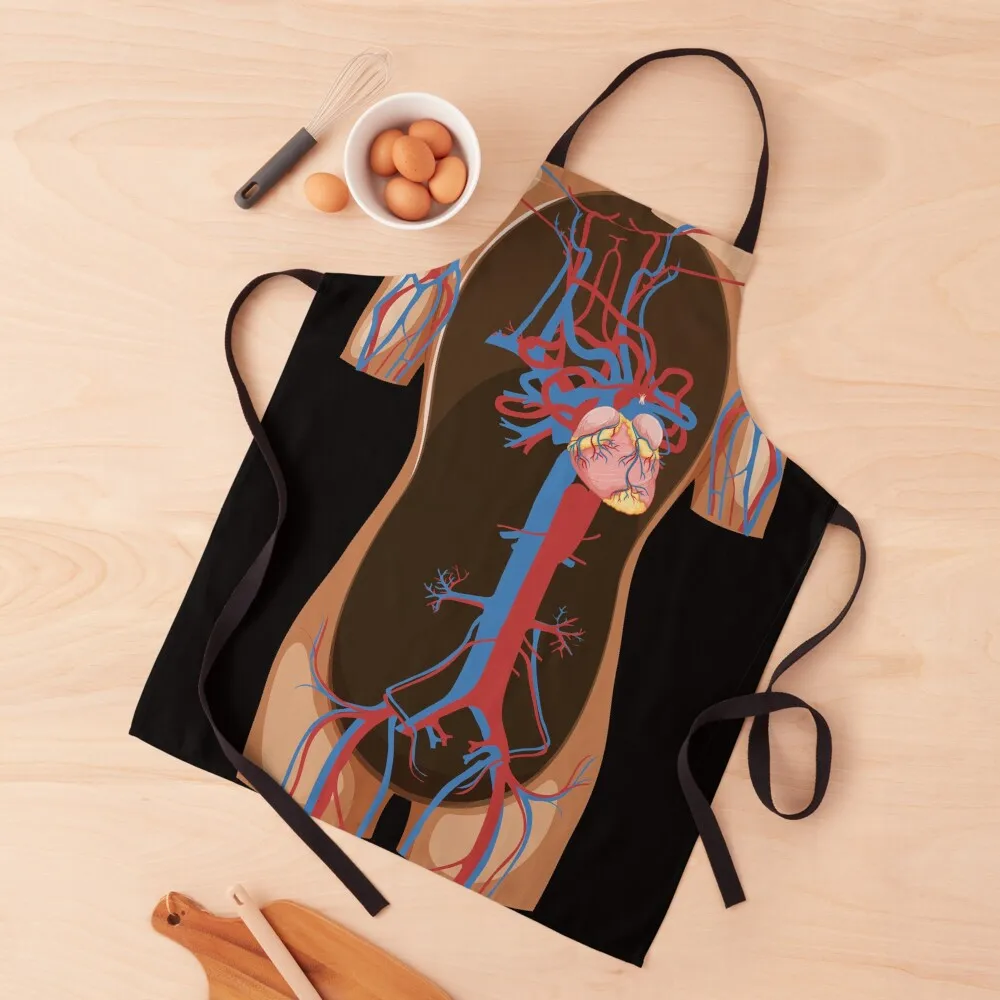 

Blood circulation - anatomy human human body Apron Customizable Kitchens Woman kitchen gadgets professional kitchen Apron