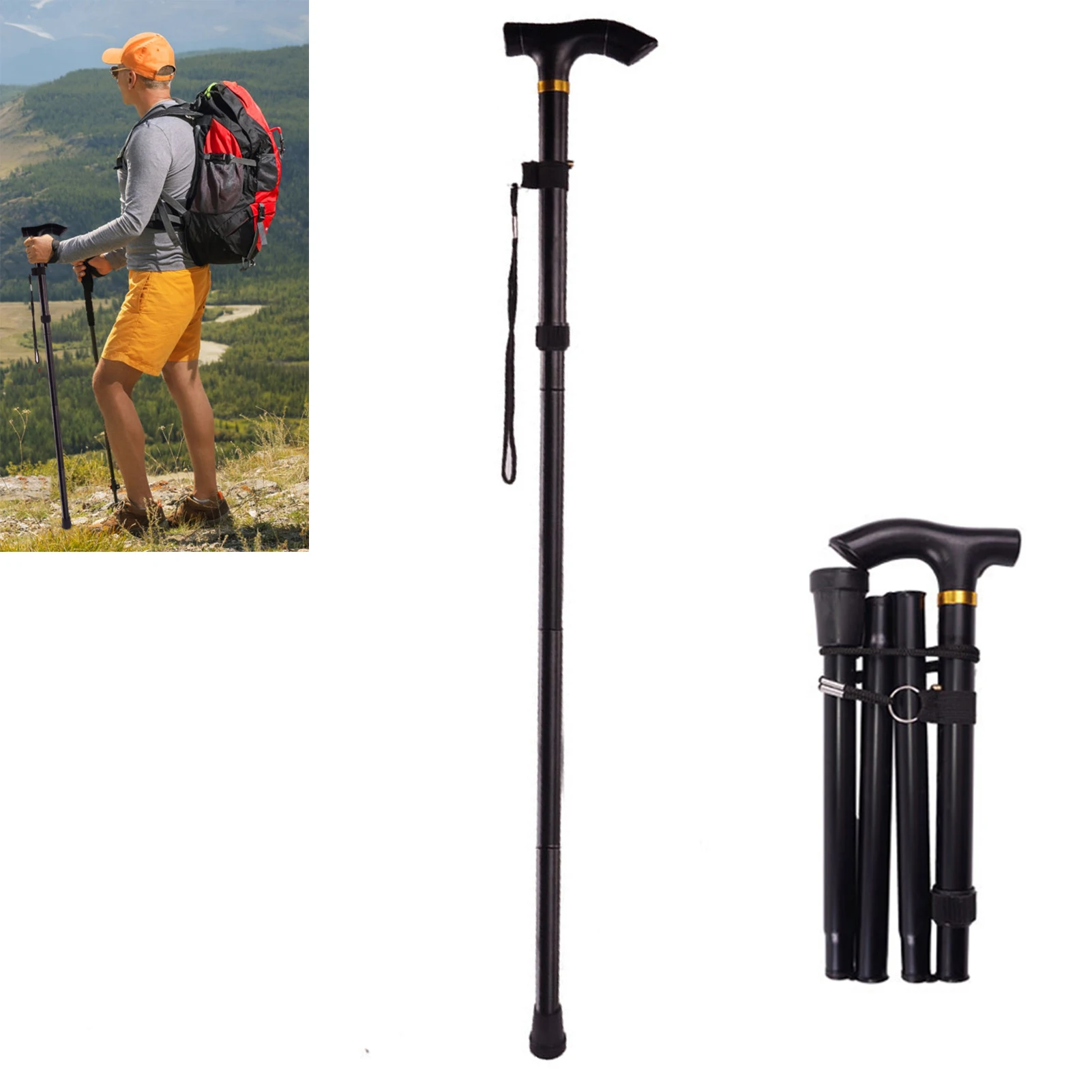 Walking Stick n Women Not Easy to Break Anti Shock with Lightweight Material Suitable for Mountains Sidewalks