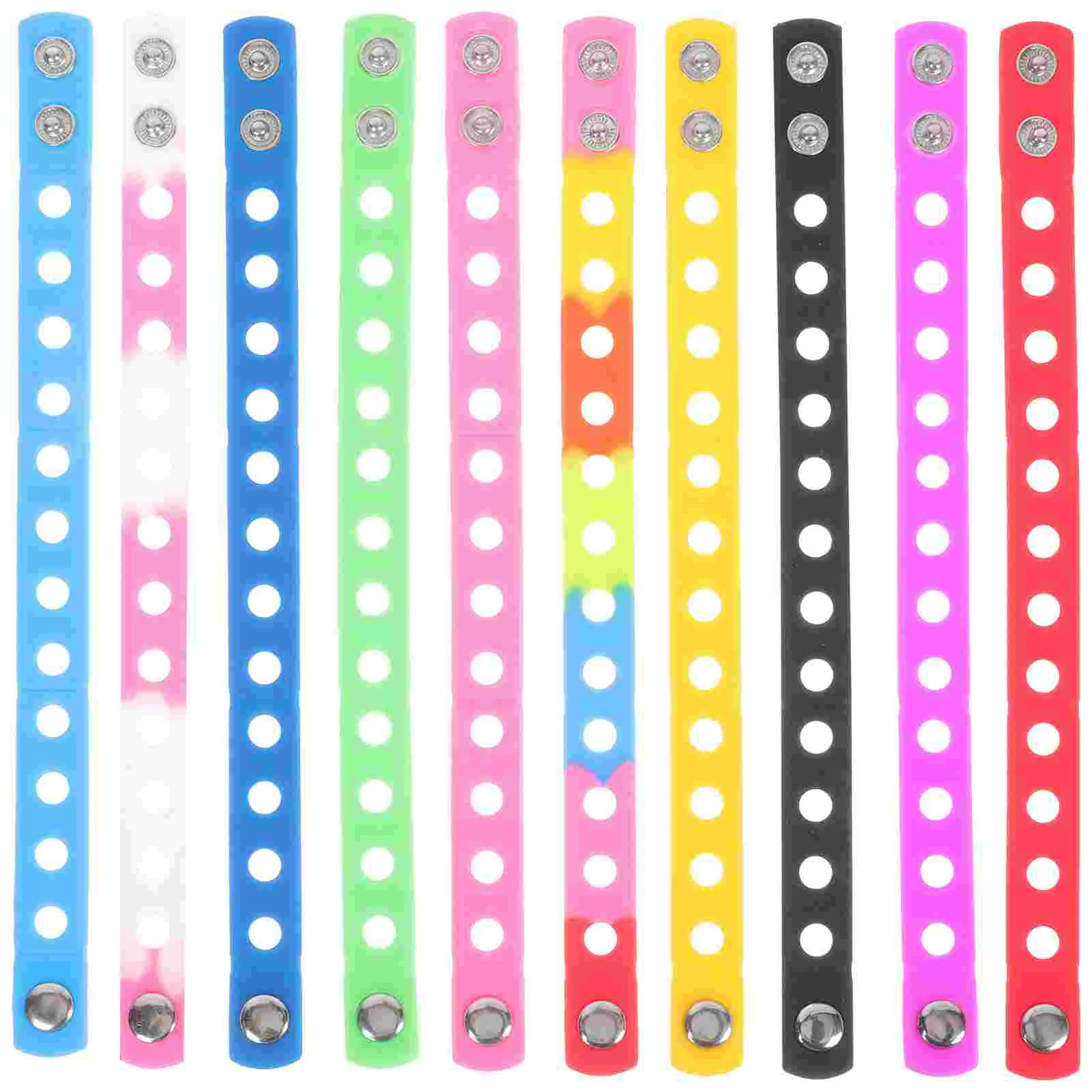 Silicone Bracelet Kids Party Favors Funny Colored Decorative Wristband Adjustable