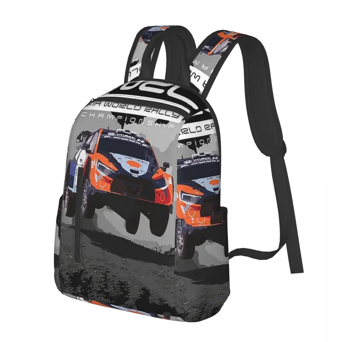 World Rally Championship WRC Student Backpack School Bag Hiking Travel Daypack for Boys Girls Bookbag Shoulder Bags