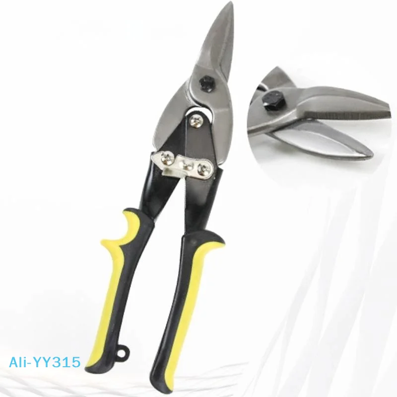 【Y】10 Inch Aviation Tin Snips Heavy Duty Chrome Vanadium Steel Metal Cutter Shears For Cutting Sheet Metal