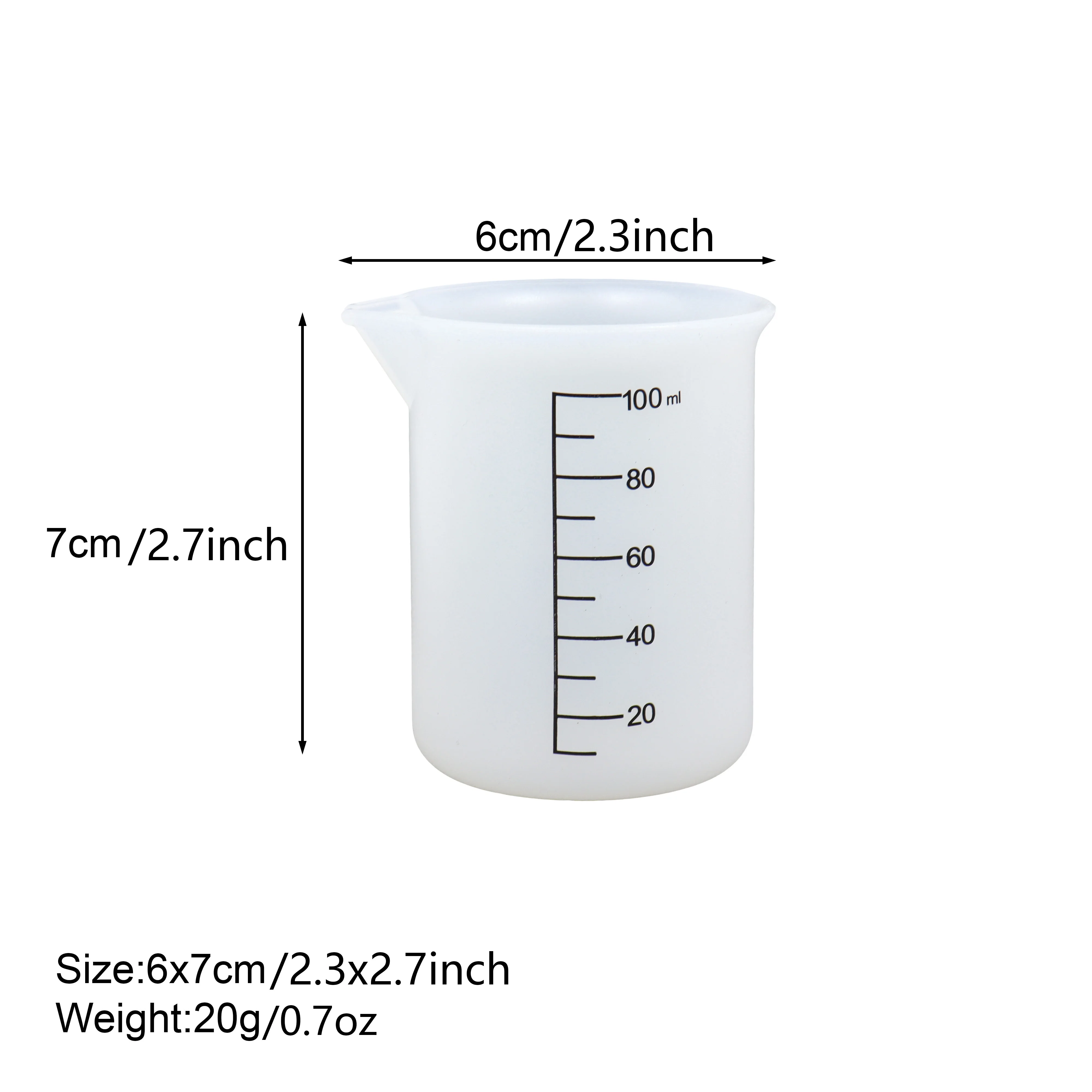 Handmade DIY 600ml/500ml Measuring Cup Finger Set Straw Silicone Stick Tool Kit Set