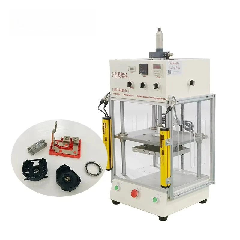 Plastic Hot Melting Embedding Sealing Heating Staking Machine for Security and Anti-Theft Buckle