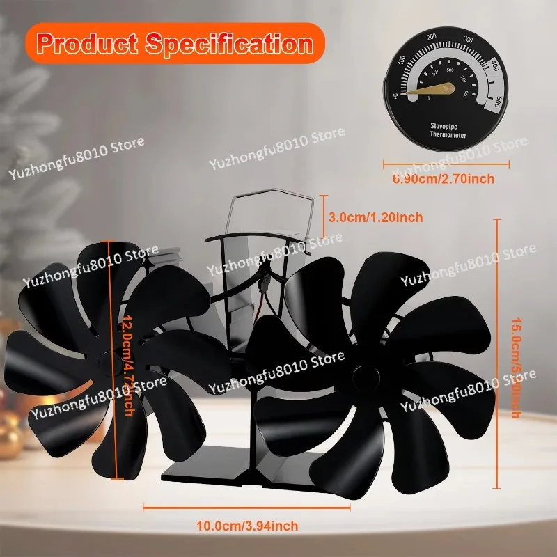 16 blade fireplace fan and stove fan high quality