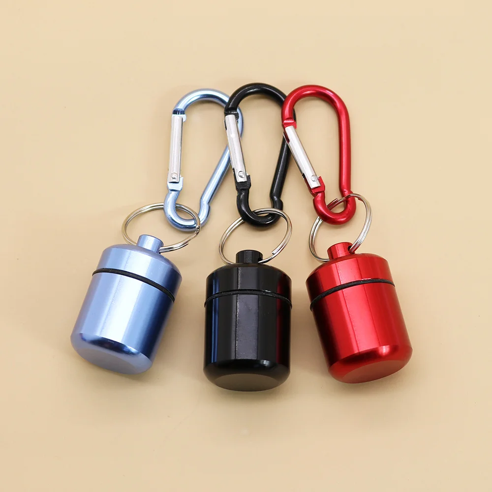 جديد Premuim المحمولة الألومنيوم مقاوم للماء حبوب منع الحمل صندوق سدادة الأذن المفاتيح حاوية السفر للمجوهرات أو سدادات الأذن أنيق #2