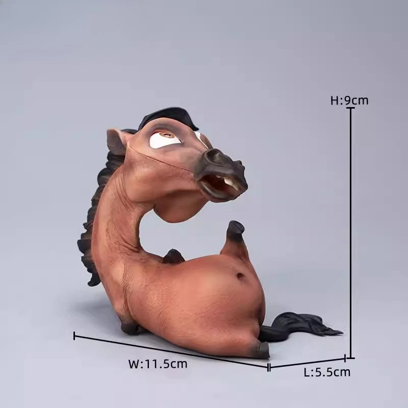 12 คอลเลกชันราศีจีน Horse Figurine 1/6 เรซิ่นขนาดสัตว์สําหรับเดสก์ท็อปเครื่องประดับของเล่นตัวเลขของขวัญ