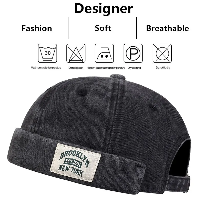 Mężczyźni kobiety BROOKLYN New York kapelusz moda jesienna czapki czapki bawełniane regulowane czapki typu beanie moda uliczna czapki melonowe unisex