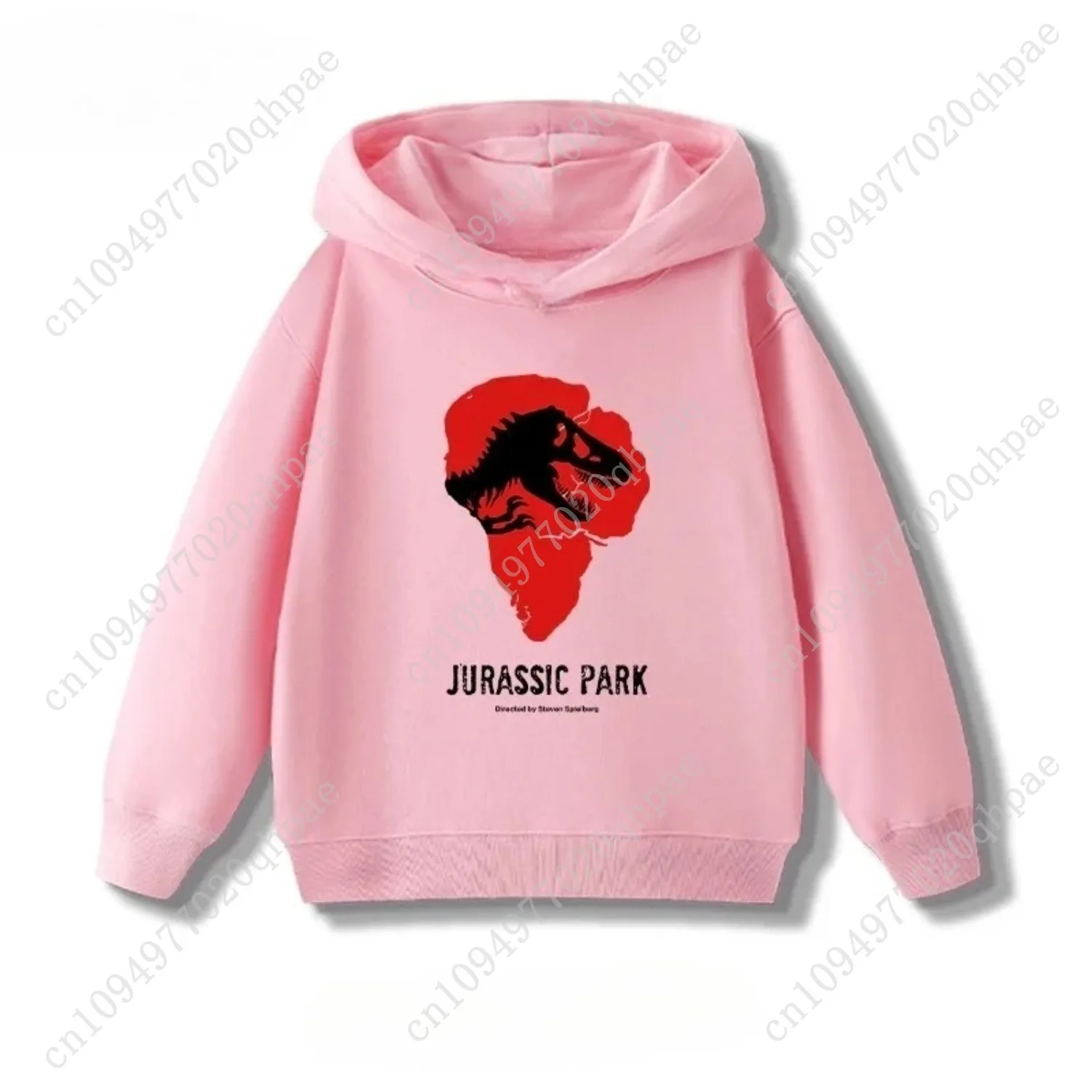 Spring Autumn Dinosaur Jurassic Park Printed Children Hoodies Loose Casual Hooded Sweatshirts for Boys and Girls Baby Clotthes