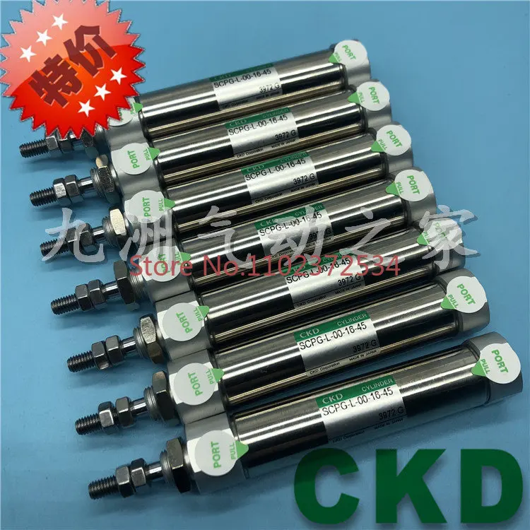 Original CKD pen shaped cylinder SCPD2/SCPG2-L-00-16-5/10/15/20/25/30/35/40/45