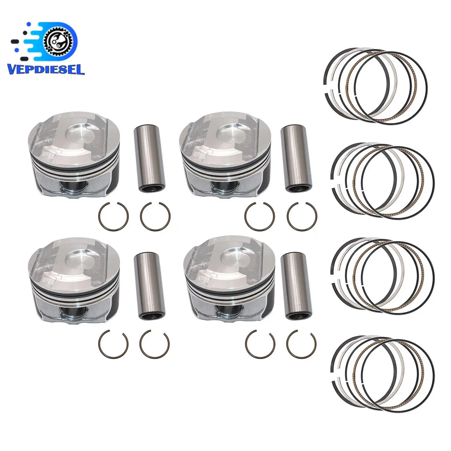 

4pcs Pistons & Rings Kit 19180831 12652809 12569638 89018107 12683808 for Buick GL8 ES Cadillac ATS XT5 Chevrolet Sapre Parts