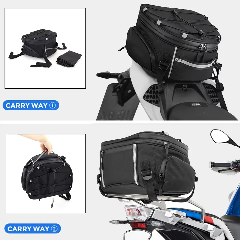For YAMAHA MT07 MT09 For Suzuki GSXR 750 600 For Kawasaki Z900 Motorcycle Universal Luggage Panniers Rack Top Cases Tail Bag