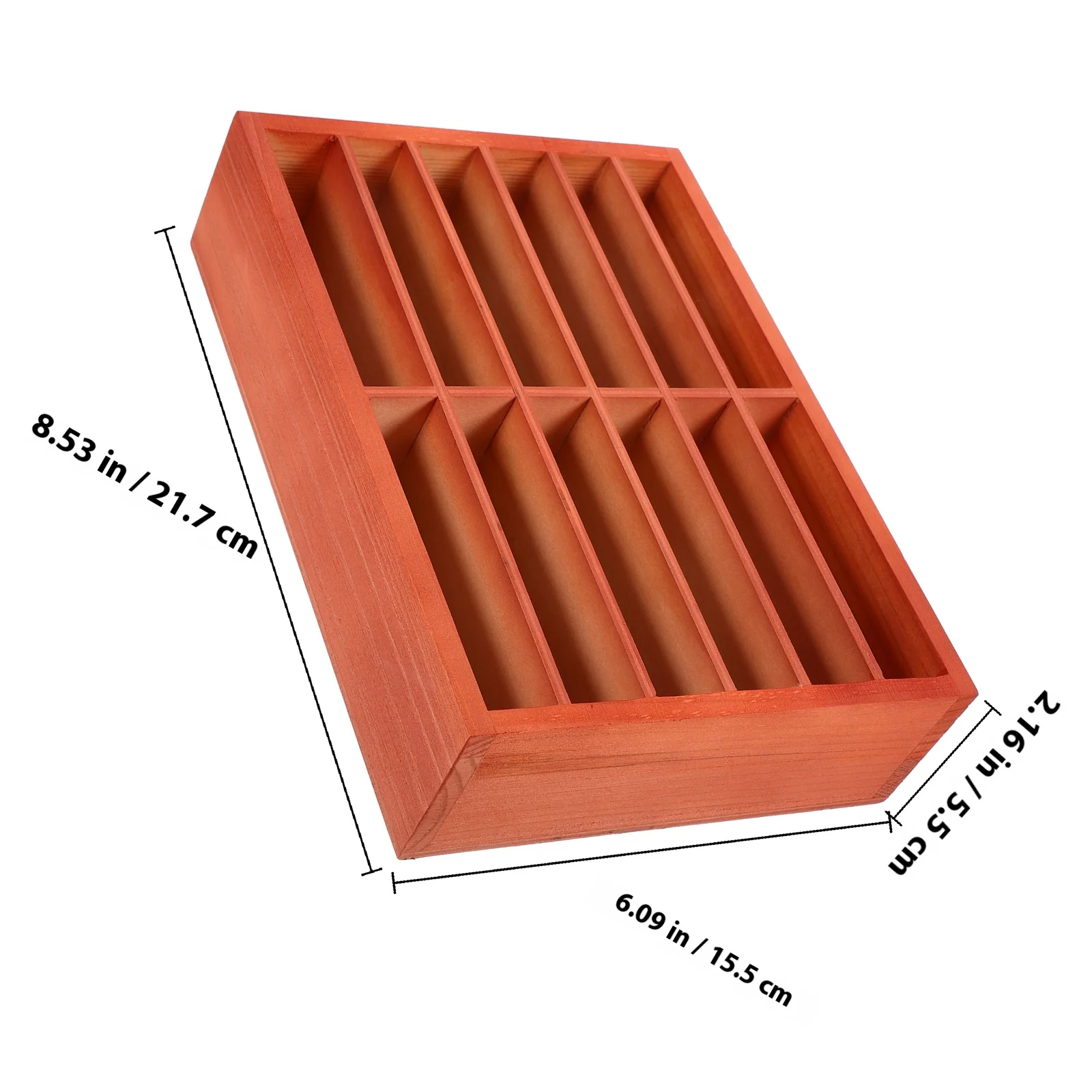 صندوق تخزين الهاتف الخشبي ذو 12 شبكة منظم سطح المكتب لمكتب المنزل وغرفة الدراسة وحامل الهاتف المحمول وصندوق إدارة الحقيبة #3