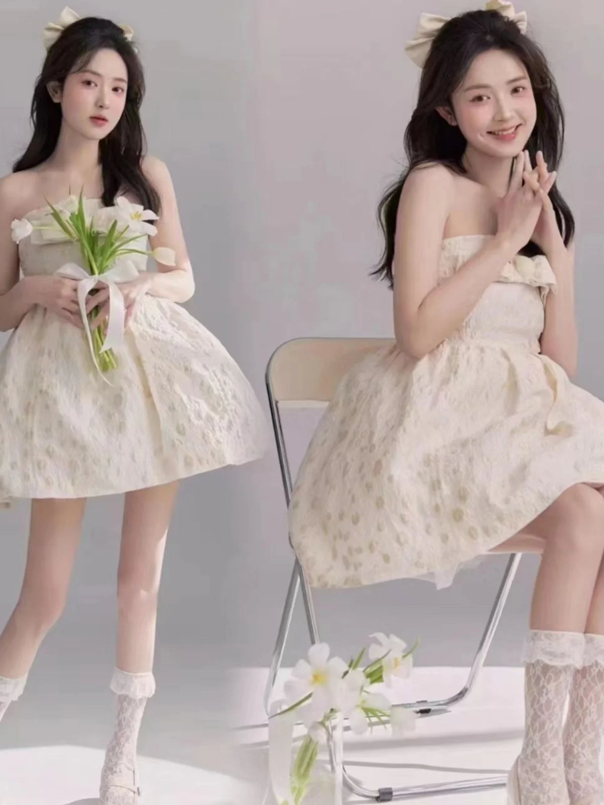 

Fashionable Spring Freshness Girl Magazine Art Photo Pure Desire Style Private Studio Photography Clothing Ethnic Stage Costume