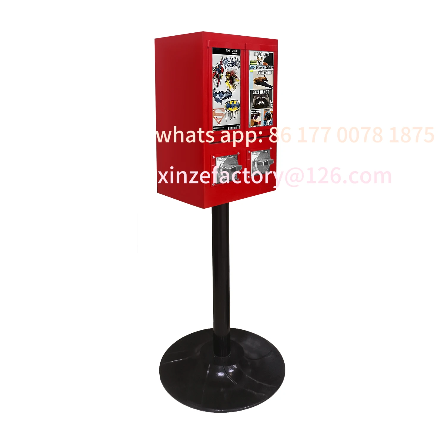 Customizable Direct Double Head Tattoo Sticker Vending Machine Toy Card