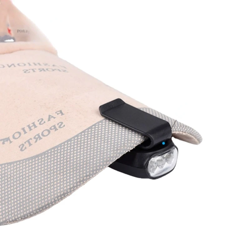 Mini LED farol chapéu clipe luz, branco forte farol, mini lanterna, chapéu lâmpada