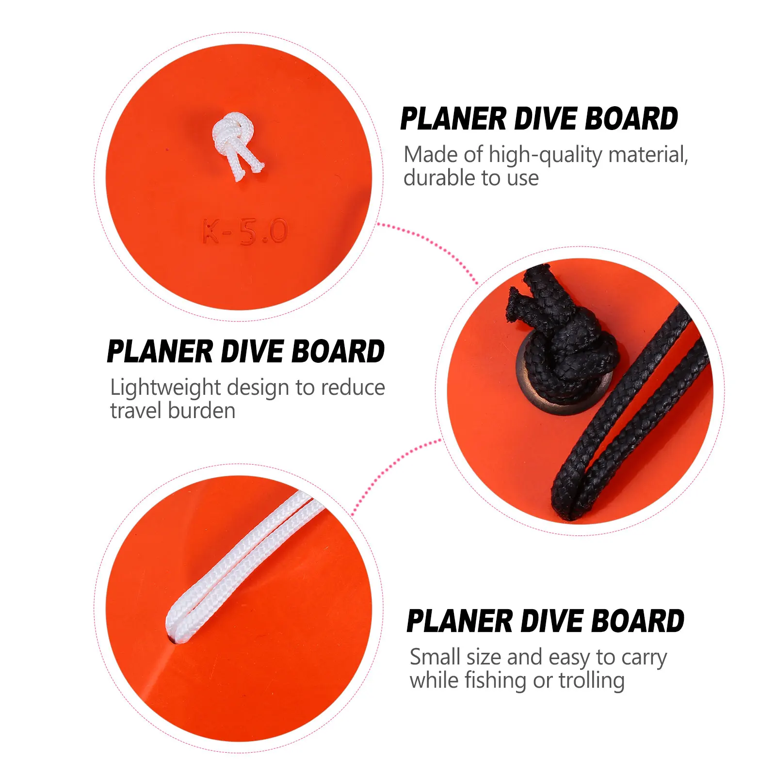 

150Mm Planer Dive Board Deep Sea Diving Board Trolling Accessory Boat Fishing Tool Lightweight Durable Easy Carry K Type Lure