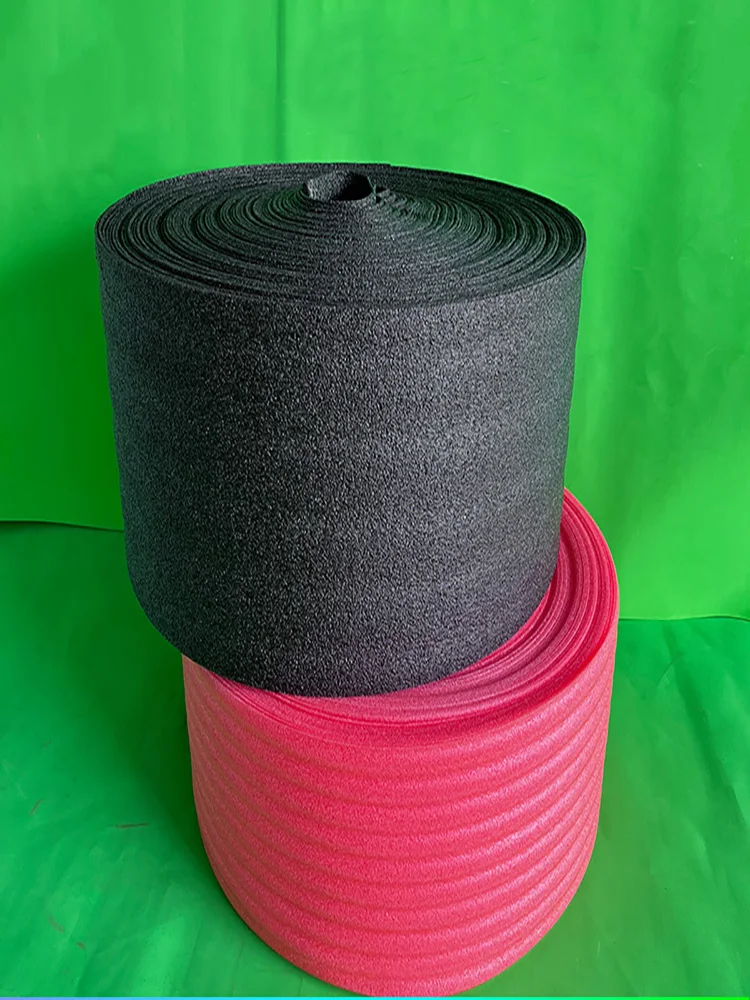 30/40CM Black EPE Pearl Cotton Roll 2mm Thick 20/30m Long Shock-Absorbing Foam Filled for Product Protection or DIY Decoration