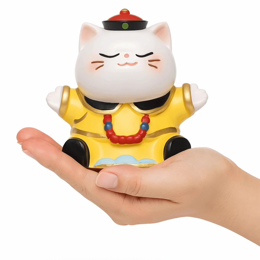 Keizer Kat Supremo Kat Ornament Grappige Miniatuur Mini Hars Pop Rijkdom Ambachten Cartoon Cartoon Kat Ornamenten