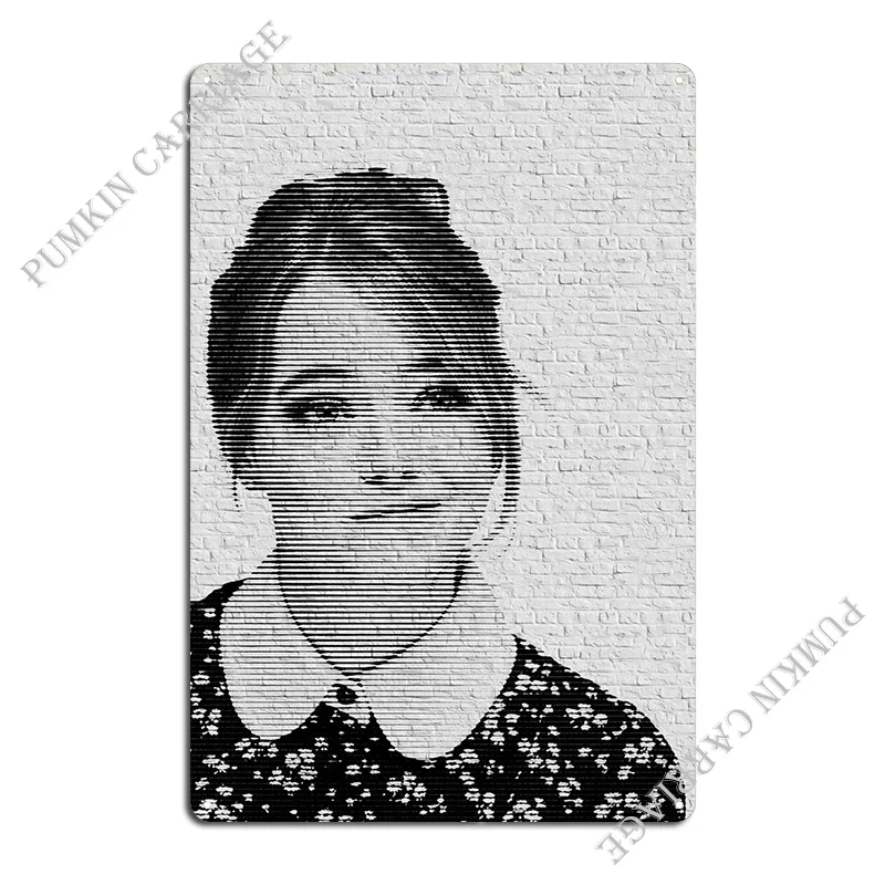 إيما ستون لوحة معدنية ملصق حانة مخصصة جدار كهف شخصية شريط تين تسجيل ملصق #2