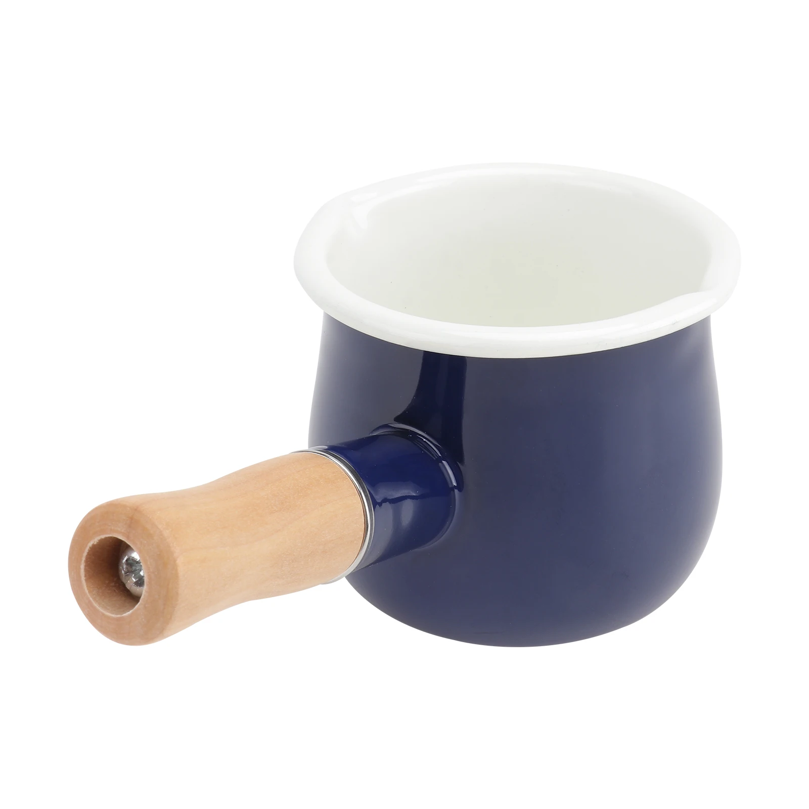 

Enamel Milk Pan Mini Saucepan Kitchen Cooking Pot Butter Coffee Warmer Creamer Jar Enameled Saucepan Safe Stove Cooker Glass