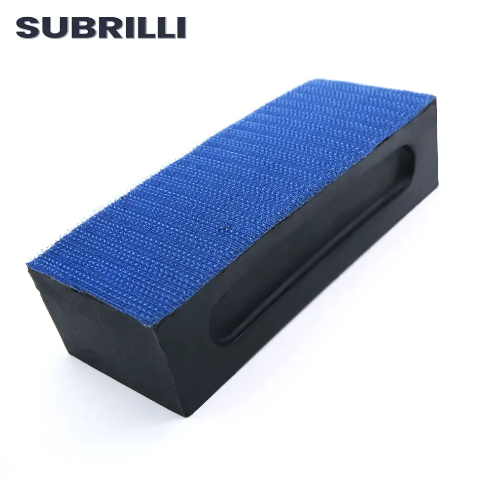 SUBRILLI Diamond Hand Polishing Pads Resin Bond Flexible For Concrete Glass Marble Stone Polishing Sheet With Rubber Backing Pad