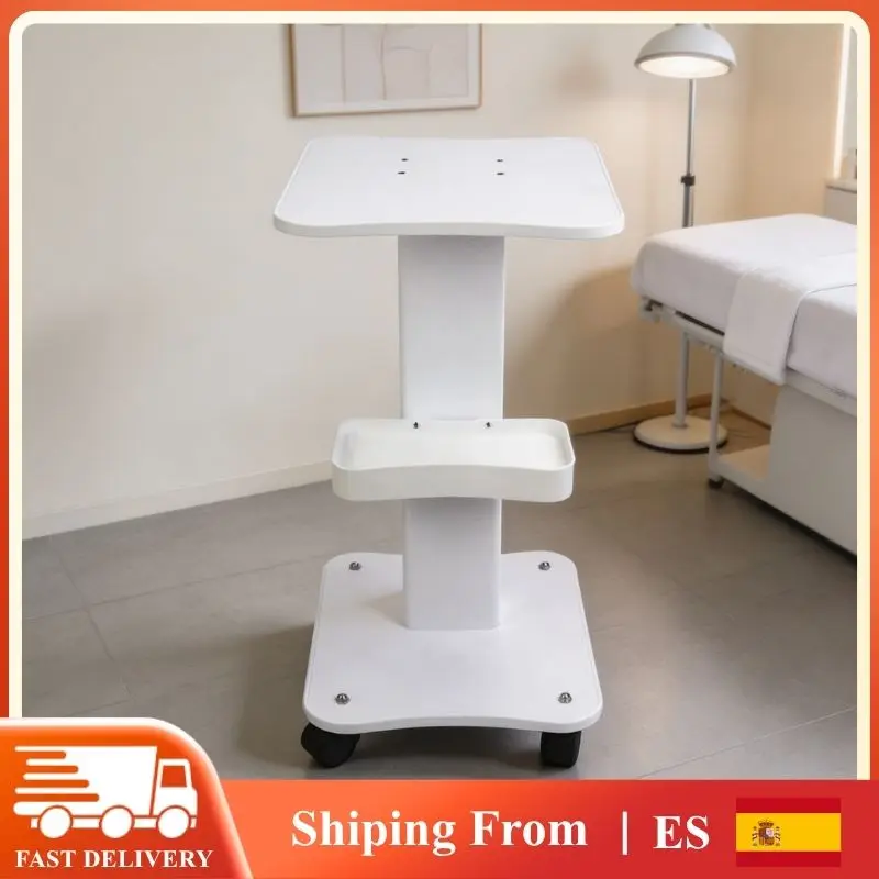 Carrello per Salone di Bellezza con Capacità di Carico 40kg, Carrello Girevole a 360° per Attrezzature Estetiche °   Supporto Girevole per Strumenti Estetici per Salone, Clinica, Casa e Spa