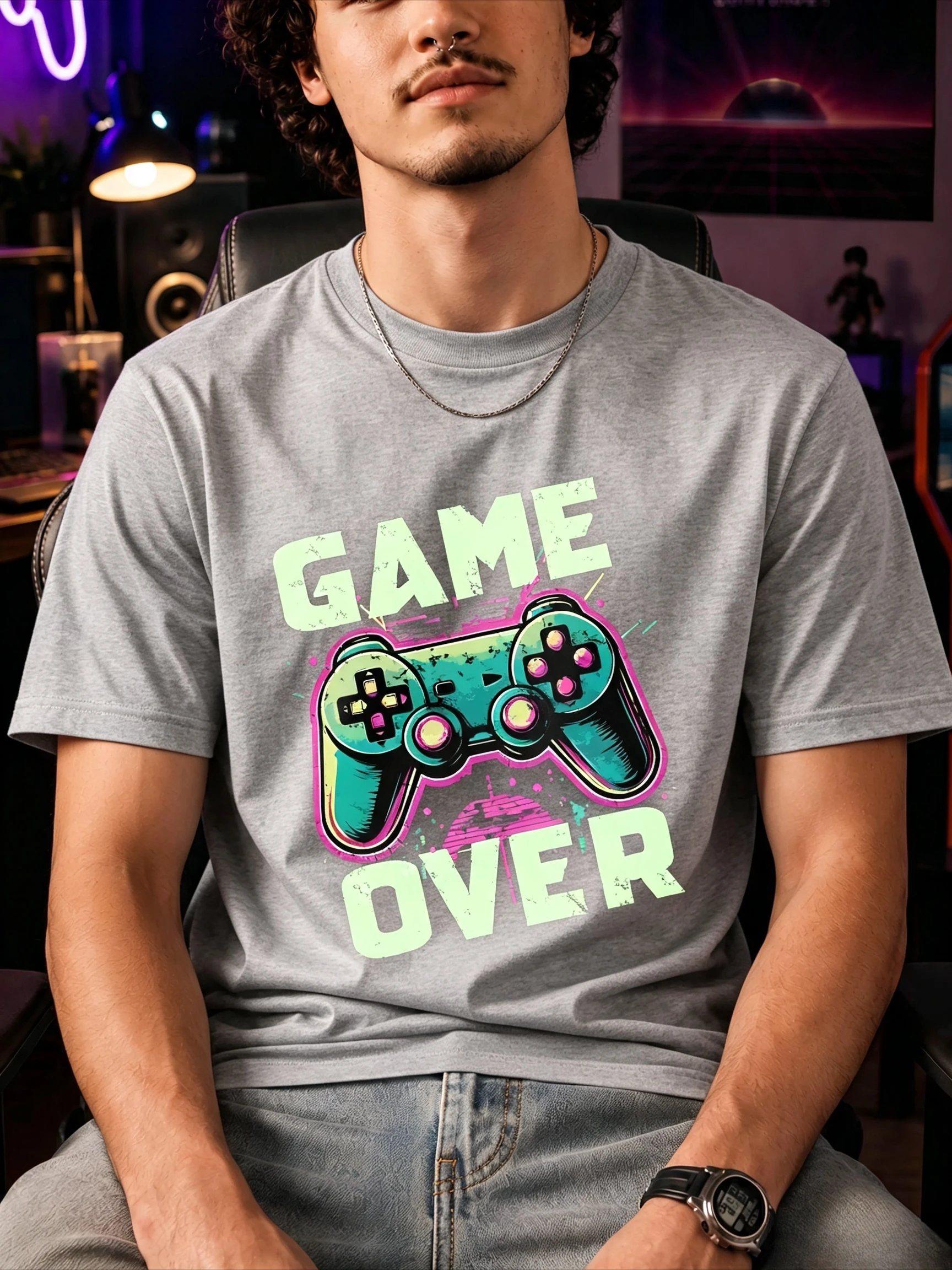 Camisetas de Luxo Estampadas p - Retro Gaming In 2026 avaliação e preço