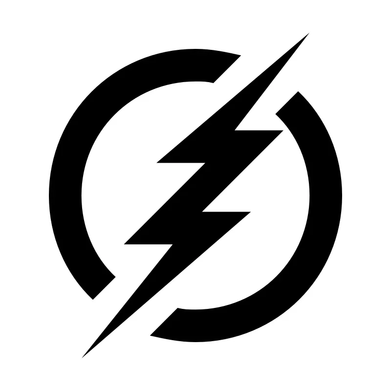 New Design Rechargeable Battery Electric Logo Lightning Symbol Decal Car Window Laptop Car Cover Sticker Accessory, 13cm