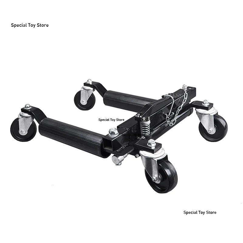 Heavy Motorcycle Rear Wheel Mobile Rack Big Row Motorcycle Display Cart Rotary Mobile Cart Universal Hydraulic Lifter