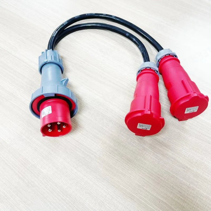 63A or 32A cm two 32A female, one point two power cord, power box power cord 63A aviation plug