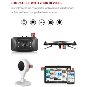 بطاقة فلاش سانديسك مايكرو إس دي تي إف الترا A1 V10 C10 U1 32 جيجابايت 64 جرام 128 جرام 256 جرام 512 جرام 1 تيرابايت بطاقة ذاكرة لهاتف الكاميرا نينتندو سويتش أعلى 8 مبيعات مصباح القضيب - No2