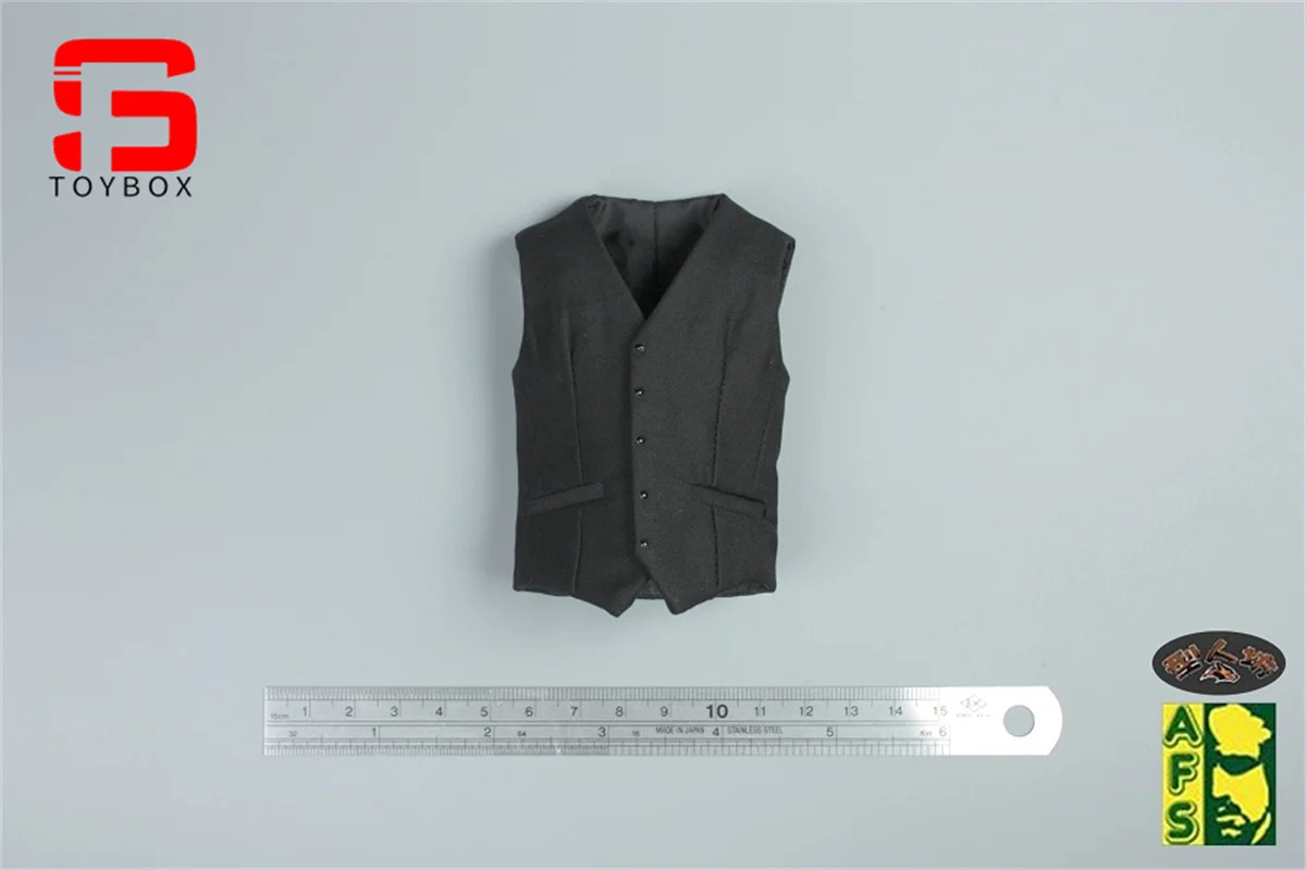 W magazynie AFS 1/6 skala czarny pasek garnitur kamizelka ubrania akcesoria Model Fit 12 cali żołnierz figurka ciało